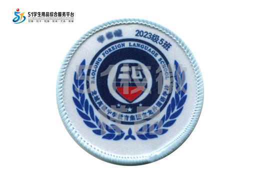 定制深圳市龙城高级中学教育集团宝龙外国语学校徽定做缝制包邮51 商品图6