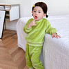 【法兰绒套装！加绒保暖】儿童套装秋冬季婴幼儿保暖，家居服宝宝百搭睡衣，亲肤保暖 柔暖 舒适 细密绒毛 给宝宝温暖般的呵护lm 商品缩略图7