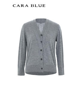 CARA BLUE经典针织开衫