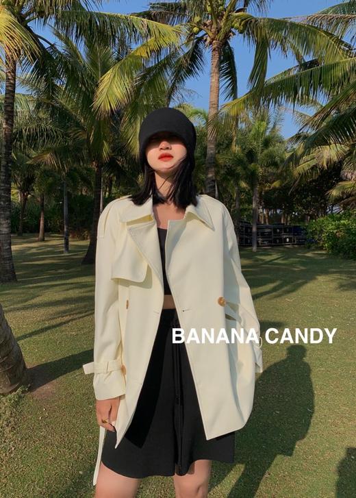 香蕉糖春款短款时尚风衣Y82312 商品图2