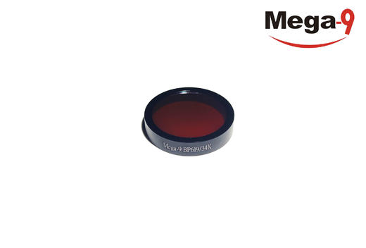 BP619/34K OD4@200-800 T>90% Φ25.4*6 带通滤光片 （带套圈） 商品图0