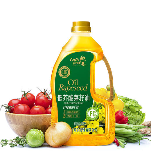 杞冠臻选 | 北大荒·典选 低芥酸菜籽油 1.8L 低芥酸 一级压榨 非转基因 商品图2