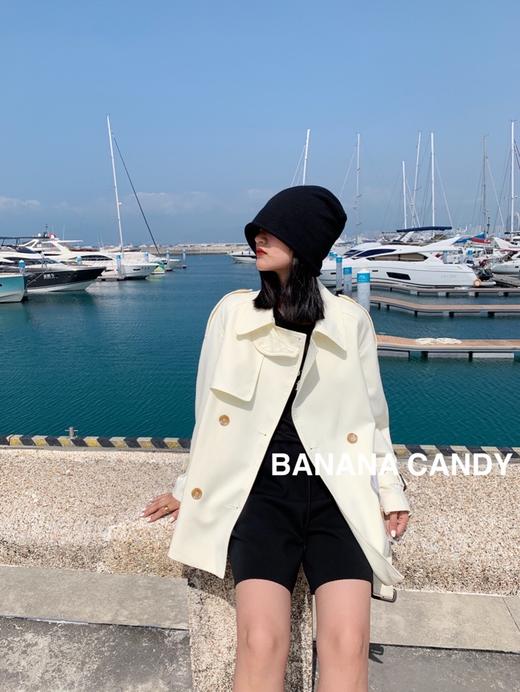 香蕉糖春款短款时尚风衣Y82312 商品图3