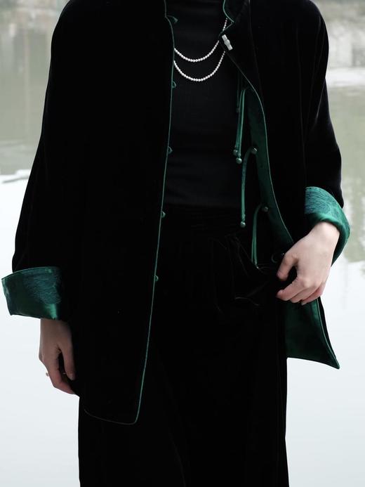 盛唐牡丹 |双面松鼠葡萄纹女外套/丝绒正反两穿 (不夹棉) 商品图9