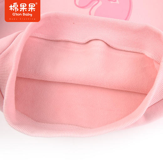 棉果果冬季新品女童半高领套头加绒卫衣M422180423621 商品图5