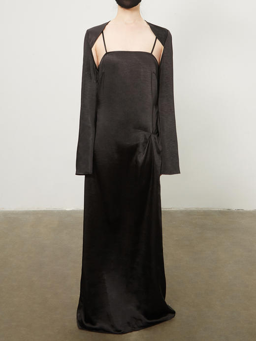 ranyepersonal｜dress SET  吊带露背平肩袖套两件式连衣裙 [ BODY23DR02- 黑0 / 白1 / 粉2  ] 商品图11