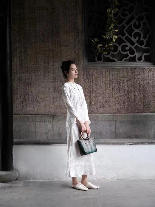 瑕疵|  盛唐牡丹|真丝梅兰竹菊斜襟旗袍裙[特价品]](特殊商品不退不换)(特殊商品不退不换) 商品图10