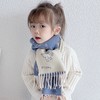 【儿童围巾，秋冬保暖必备！】柔软羊绒仿羊绒面料，贴心呵护娇嫩肌肤。独特恐龙图案，双面可穿，多样搭配。流苏点缀，增添俏皮感，可爱有趣。男女童皆宜，温暖宝宝每Yi天！ 商品缩略图2