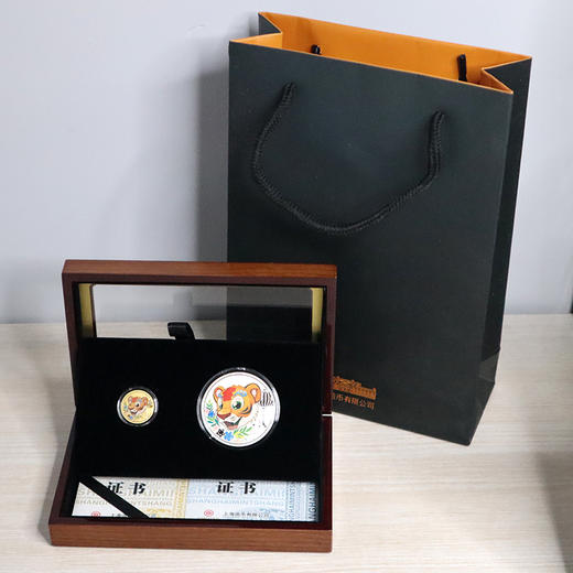 2022虎年生肖彩色金银对章 上海造币 商品图12