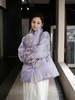 盛唐牡丹|真丝提花蕙兰纹夹绵棉服(配围巾) 商品缩略图7
