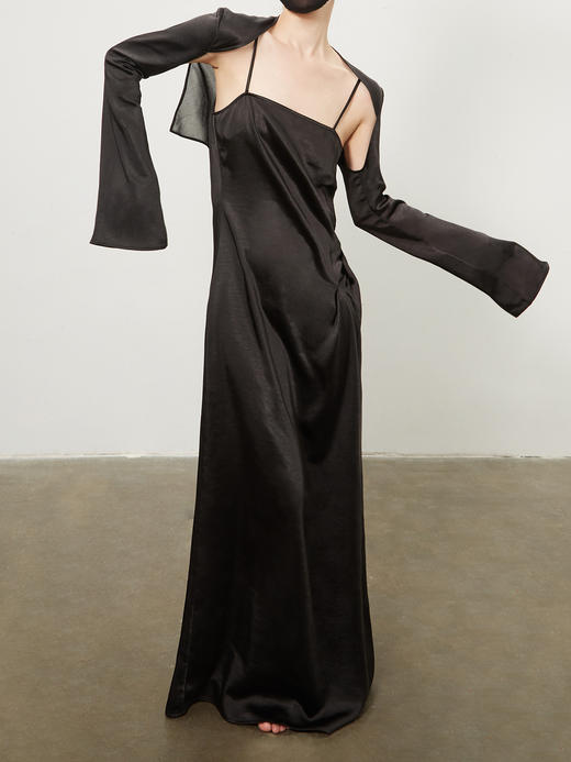 ranyepersonal｜dress SET  吊带露背平肩袖套两件式连衣裙 [ BODY23DR02- 黑0 / 白1 / 粉2  ] 商品图14