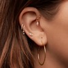 订购10周到｜Maria Tash-Plain Gold Hoop-14K白金 耳环（单只）［美国设计师］ 商品缩略图5