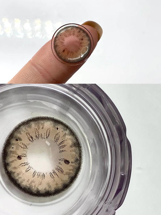 Recolook 普拉棕 日抛 十片 14.2mm 参考着色 13.4mm 基弧 8.7 含水 43% 新锐国货 商品图4