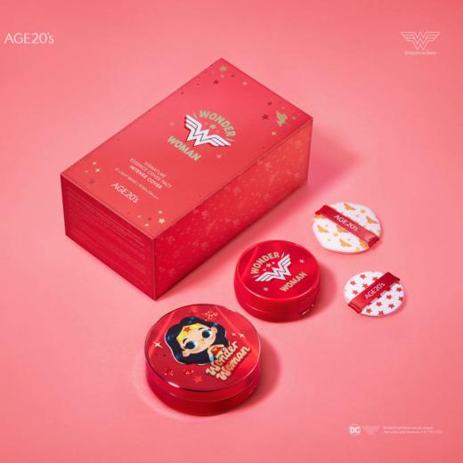 【预售 急单慎拍】爱敬气垫新款神奇女侠限定套装三色拉花气垫四色拉花高遮瑕水润 商品图0