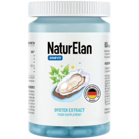 【通用】NaturElan 呐兔 牡蛎精胶囊 60粒生精补锌缓解疲劳补充男性营养