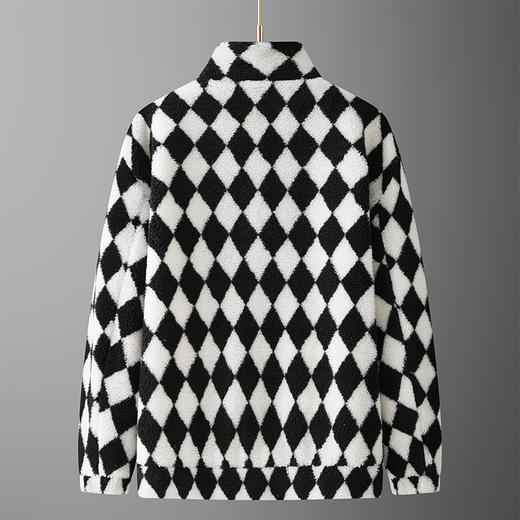 【实体店同款】【新款DPX】大依优型大码立领摇粒绒加绒外套加肥加大肥佬休闲上衣男士胖子时尚 商品图3