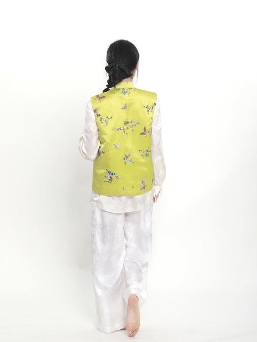 微瑕秒杀| 盛唐牡丹|双面穿如意葫芦纹斜襟马甲[特价品]](特殊商品不退不换) 商品图1