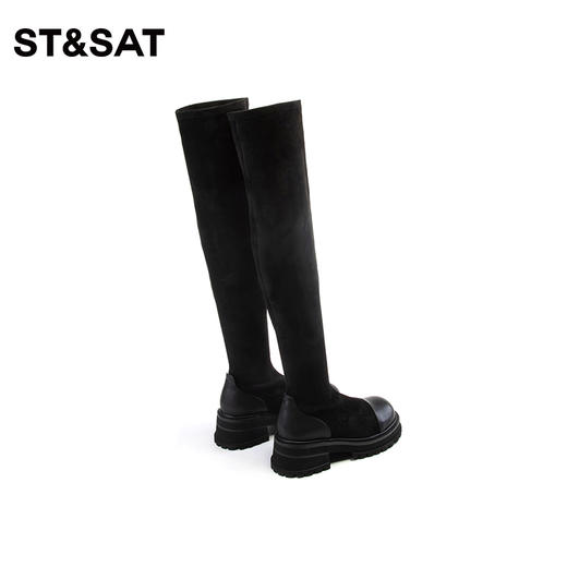 星期六优雅过膝弹力瘦瘦靴靴SS34117655 商品图8