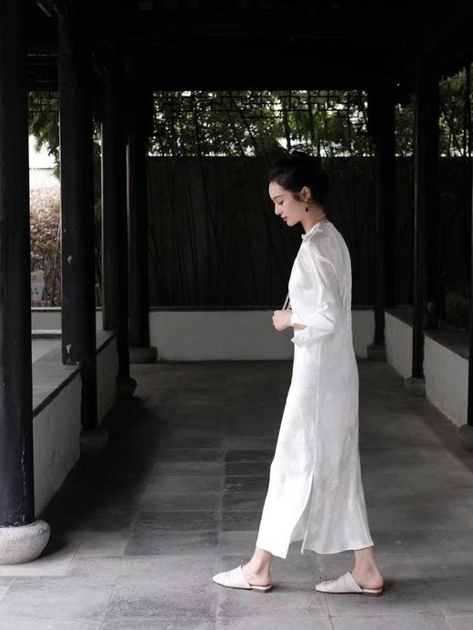 瑕疵|  盛唐牡丹|真丝梅兰竹菊斜襟旗袍裙[特价品]](特殊商品不退不换)(特殊商品不退不换) 商品图7