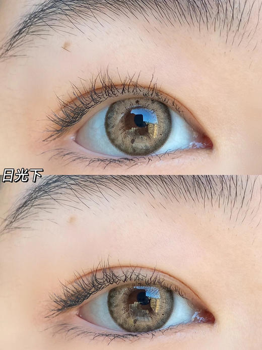 Recolook 普拉棕 日抛 十片 14.2mm 参考着色 13.4mm 基弧 8.7 含水 43% 新锐国货 商品图2