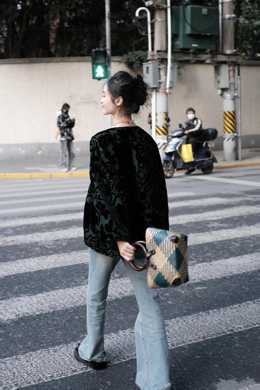 盛唐牡丹 |真丝丝绒双面穿女外套 商品图5