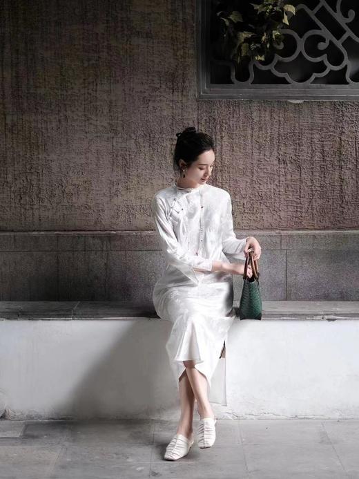 瑕疵|  盛唐牡丹|真丝梅兰竹菊斜襟旗袍裙[特价品]](特殊商品不退不换)(特殊商品不退不换) 商品图12