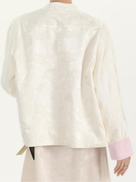 微瑕秒杀|  盛唐牡丹 |真丝提花女外套压皱工艺 [特价品](特殊商品不退不换) 商品图8