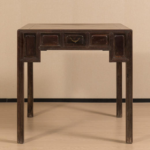 清 红木带屉四面平方桌 商品图0