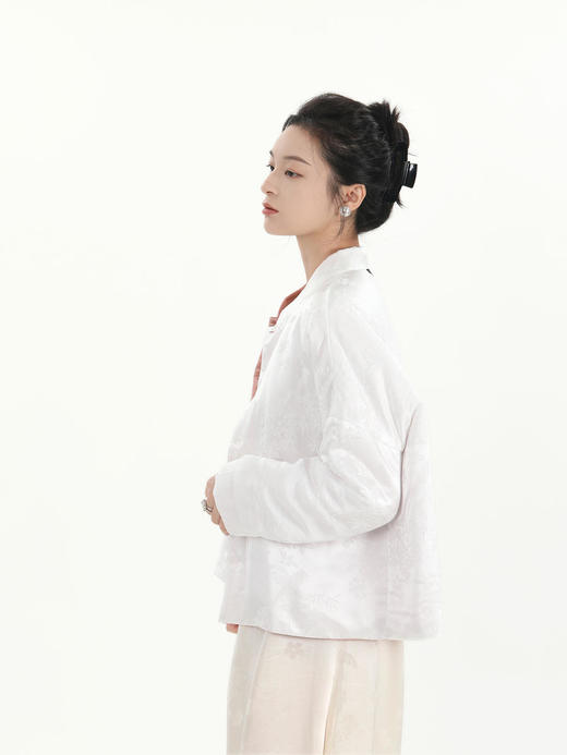 盛唐牡丹 |真丝蝴蝶双面穿外套(落肩夹棉) 商品图2