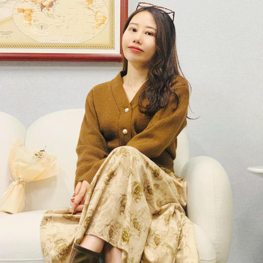 【百图lulu定制】【玫瑰半裙】玫瑰花 灯芯绒 百褶半身裙 商品图1