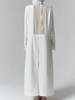 ranyepersonal｜coat 垫肩低胸系带后网纱拼接宽松西装大衣  [ 白LELUXE22CO01 ] 商品缩略图8