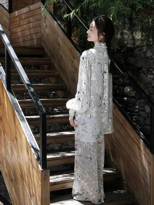 微瑕秒杀|盛唐牡丹 |真丝烂花绒半裙[特价品](特殊商品不退不换) 商品图1