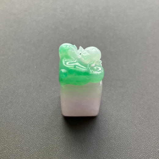 糯冰种阳绿翡翠印章 商品图1