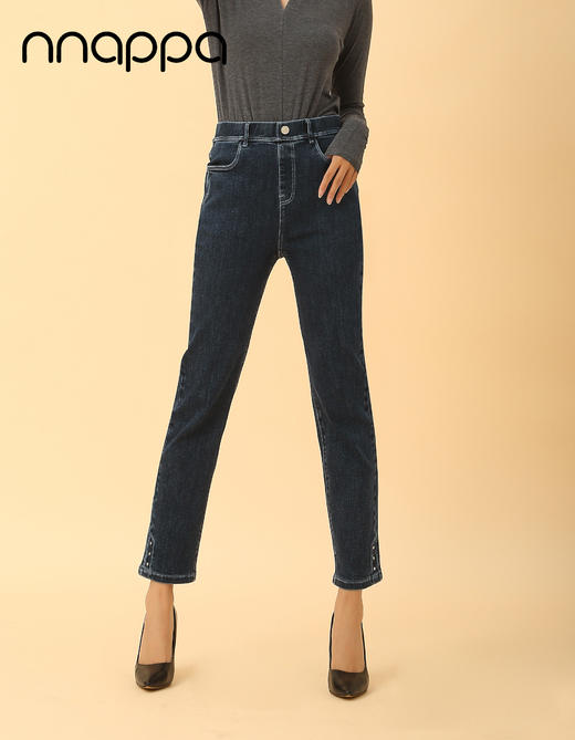 梭织弹力时尚九分小脚牛仔裤PA29264 商品图1