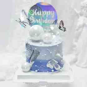 【迷你蛋糕】紫色梦幻蝴蝶