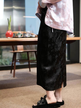 瑕疵|盛唐牡丹 | 早春真丝蝶恋花新中式女裙[特价品]