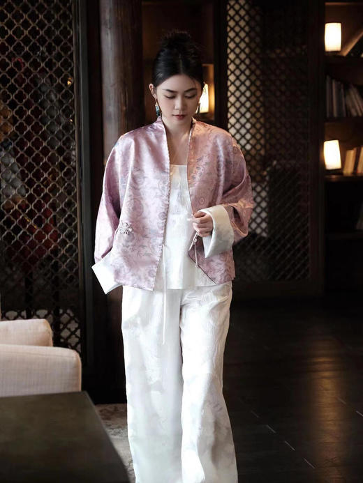 盛唐牡丹 |真丝凤凰纹女裤 商品图0