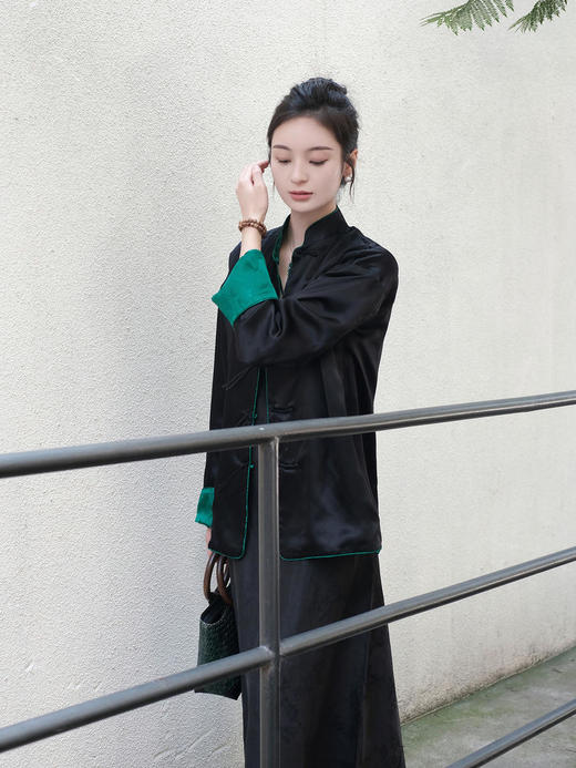 盛唐牡丹 |限量款/东方雅韵喜上眉梢真丝提花外套 (不夹棉) 商品图7