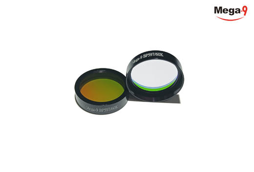 BP597/60K OD3@200-1200 T>90% Φ25.4*6 带通滤光片 （带套圈） 商品图0