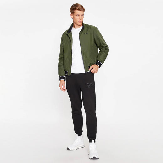 EMPORIO ARMANI EA7 阿玛尼男士字母徽标印花拉链外套 绿色 6RPB07 PN27Z 1845 商品图3