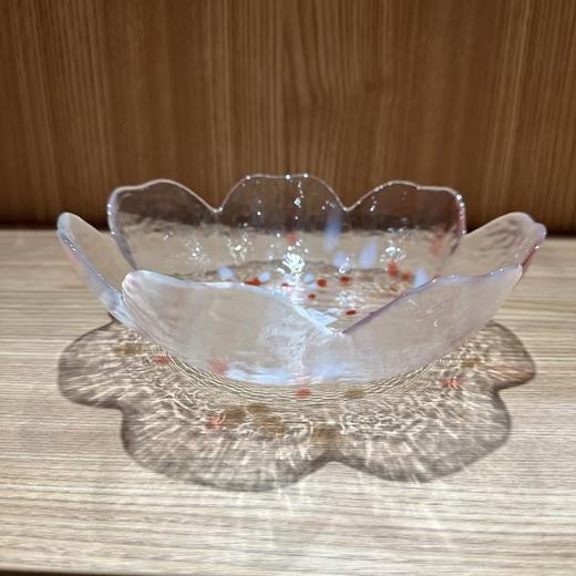 日本进口 津轻手工制作玻璃 日式沙拉碗 水果盘 商品图1