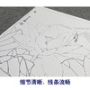 【大彩图】李晓明工笔画白描底稿斗方小品《紫荷白鹡鸰》荷花临摹勾线花鸟线稿K094 商品缩略图4
