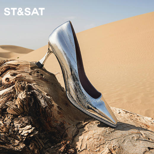 星期六时尚简约高跟单鞋SS33111201 商品图3