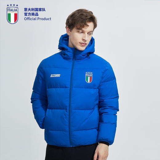 意大利国家队官方商品 | 新款蓝色棉服宽松男女同款童装面包服 商品图1