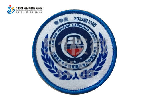 定制深圳市龙城高级中学教育集团宝龙外国语学校徽定做缝制包邮51 商品图5