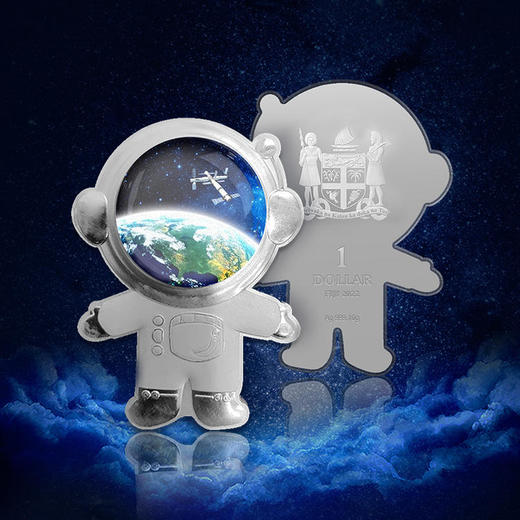 太空人航天员纪念银币
含纯银10克 商品图0