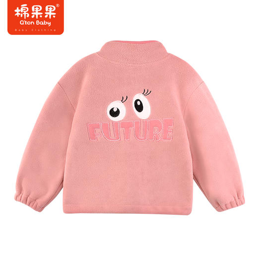棉果果冬季新品女童5A抗菌双面绒夹克M422100423622 商品图2