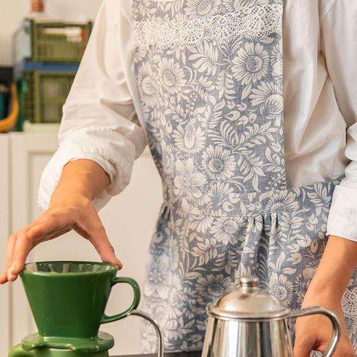 蔓延繁花双色围裙厨房家用新款超好看围裙 商品图1