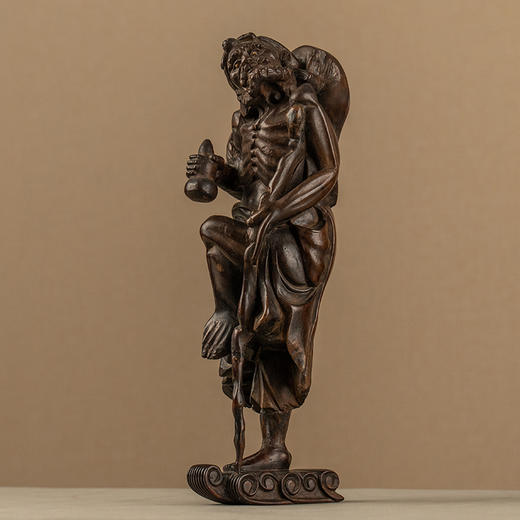 清 龙眼木雕铁拐李 商品图4