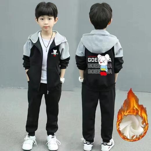 【时尚韩系！帅气休闲】男童套装儿童春秋款外套新款韩版帅气休闲中大童运动开衫两件套，让他迈出流行的步伐，尽情释放玩耍的无限可能。。ry 商品图3